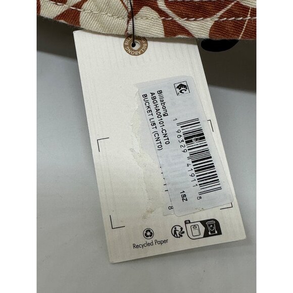 NWT Billabong Girls Floral Bucket Hat AOP Cotton Beach Sun Hat One Size Summer - Picture 4 of 8